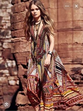 Brown Multi-Strand Beaded Necklace - Boho